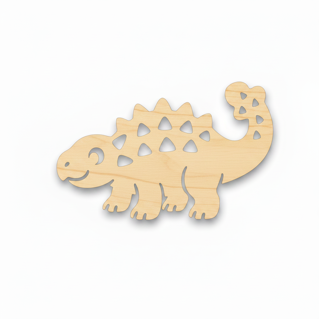 Ankylosaurus v barvě březové překližky