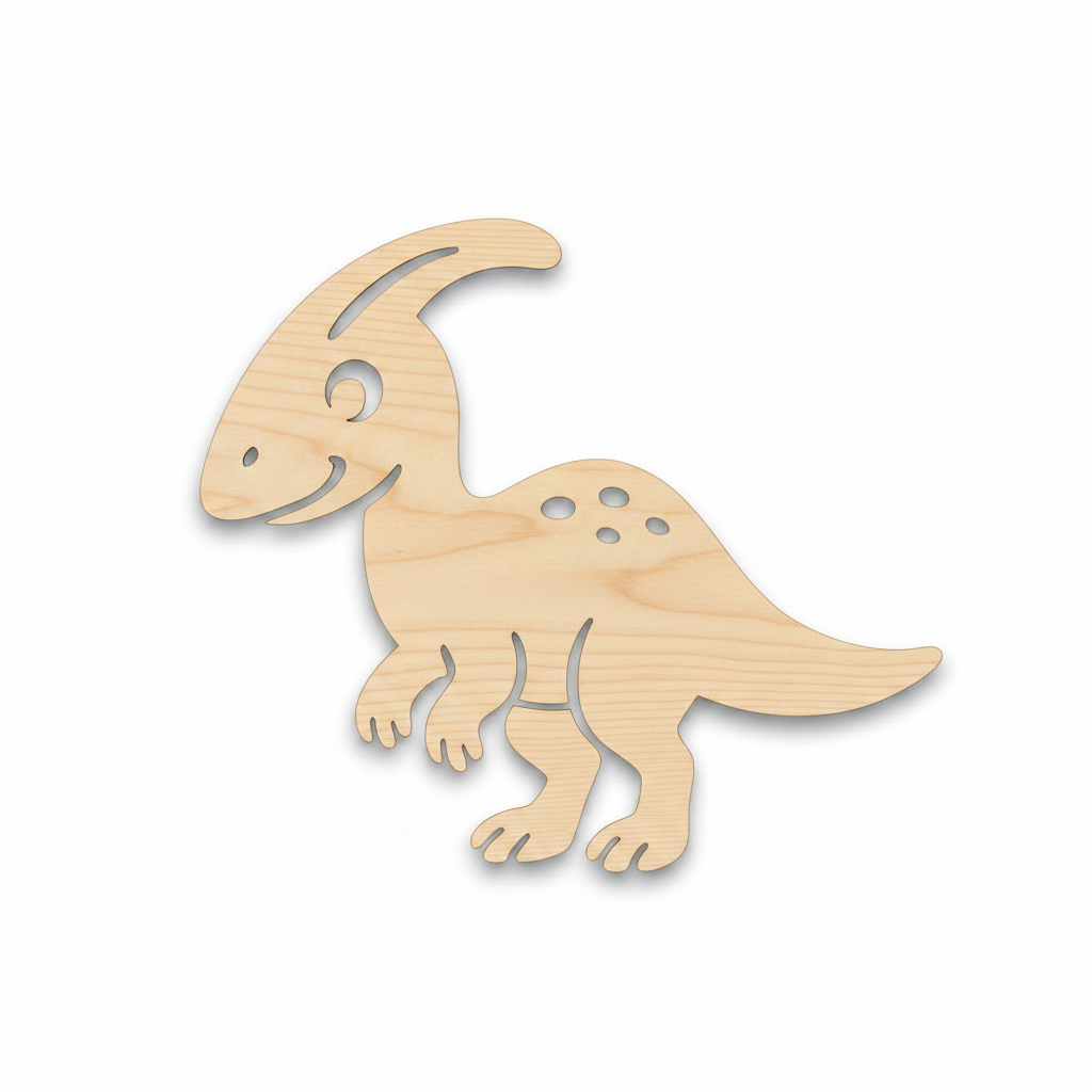 Parasaurolophus - dětská dekorace na zeď bříza