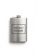 Stříbrná placatka 200 ml s vlastním textem nebo obrázkem