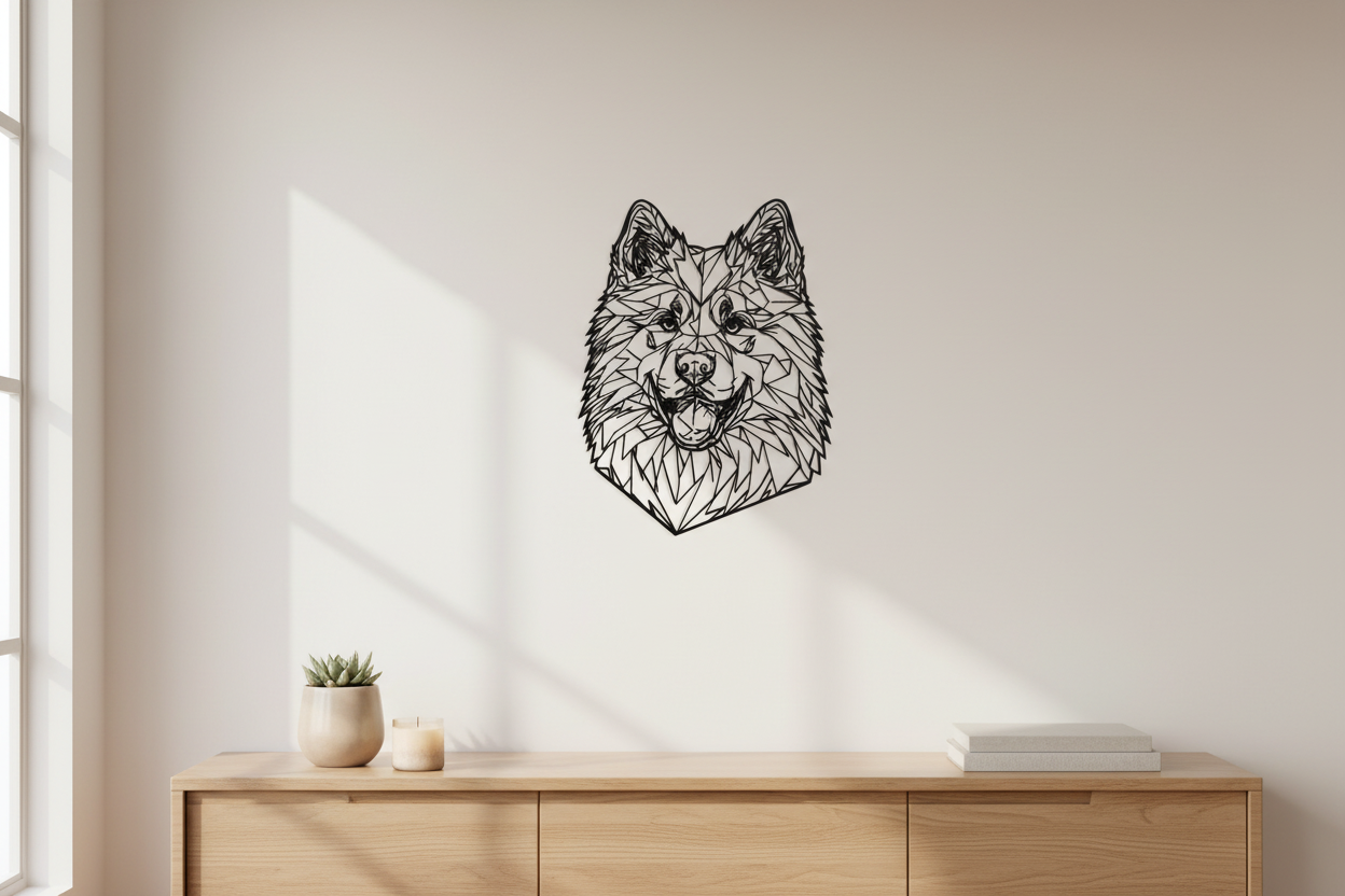 Samojed - lifestyle dekorace na zeď