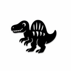 Spinosaurus - dětská dekorace na zeď