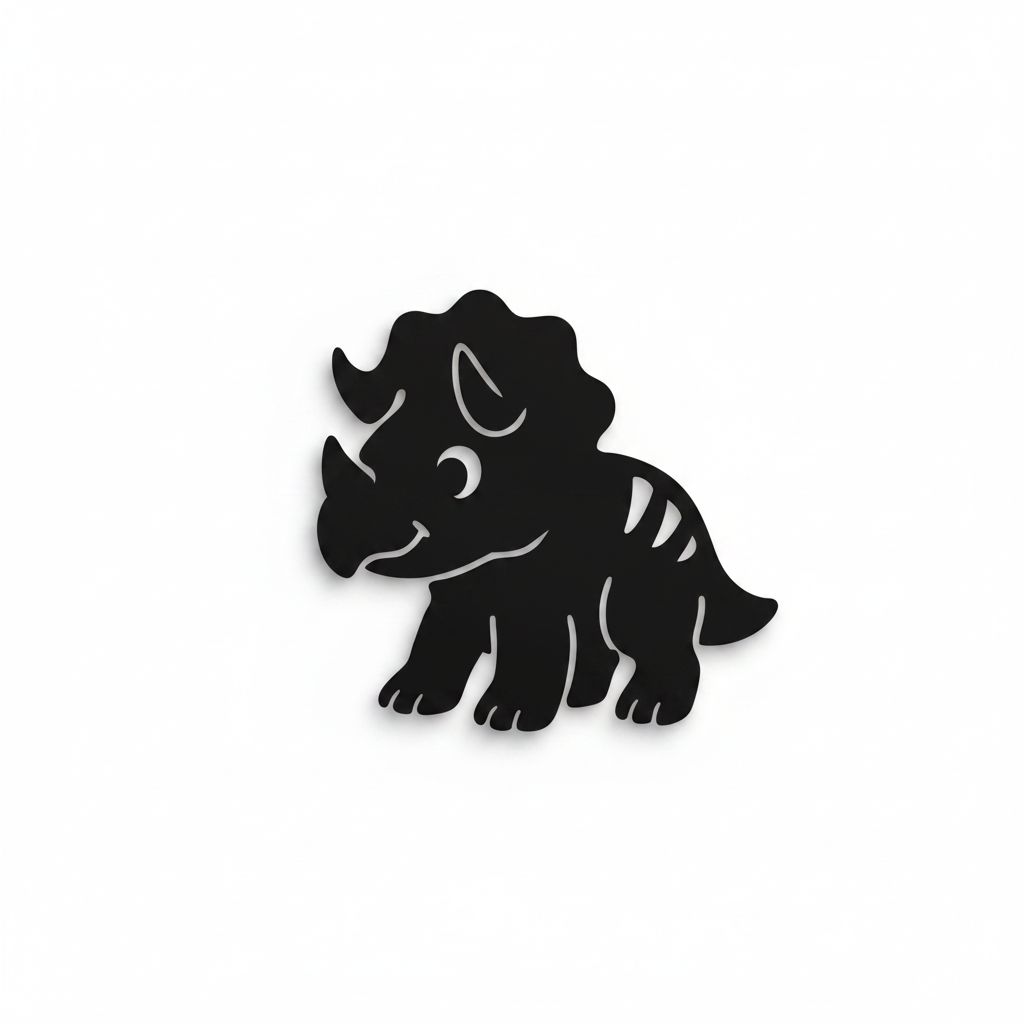 Triceratops - dětská dekorace na zeď