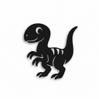 Velociraptor - dětská dekorace na zeď